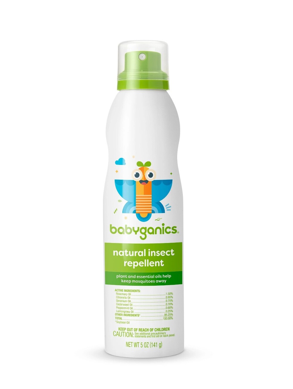 🍒 5/$20 new Babyganics Natural Insect Repellent Spray Essential Oil Kids Summer